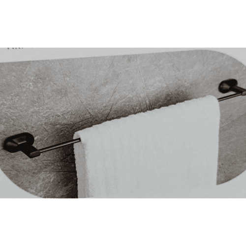 GLOSTER BLACK MATTE TOWEL ROD