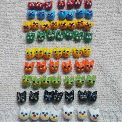 Pikachu glass beads