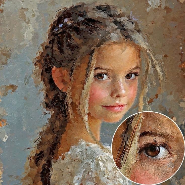 Custom portrait paintings