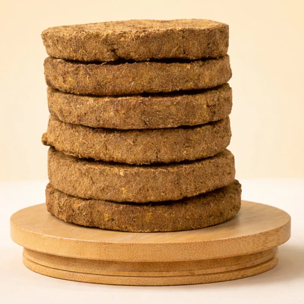 Round Cow Dung Cake