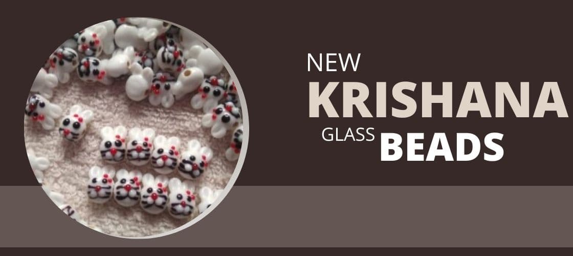 New Krishna Glass Beads Banner