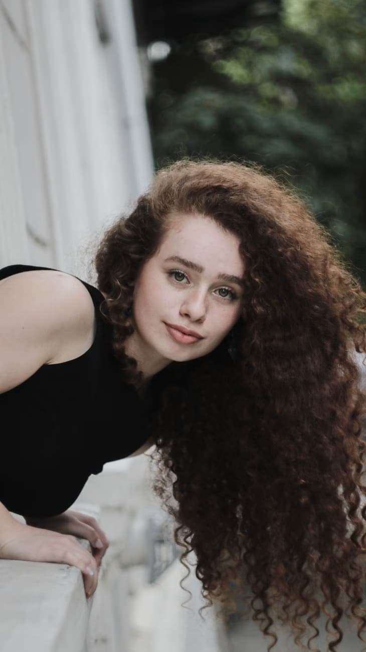 long curly hairs