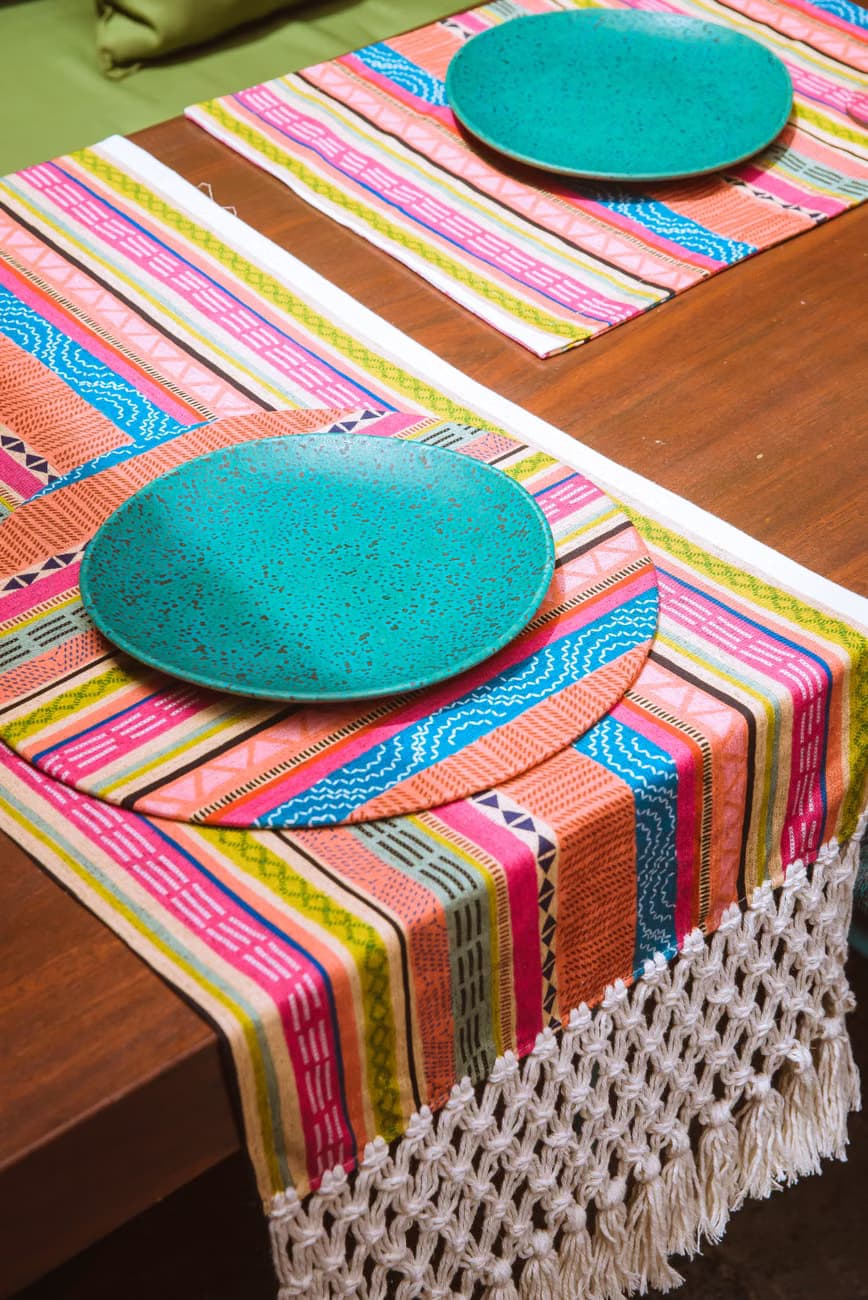 Beaded Table Runner Set