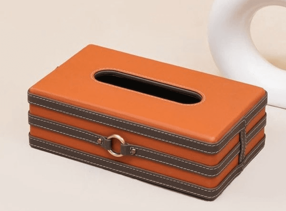 Decorative Leather Tissue Box
