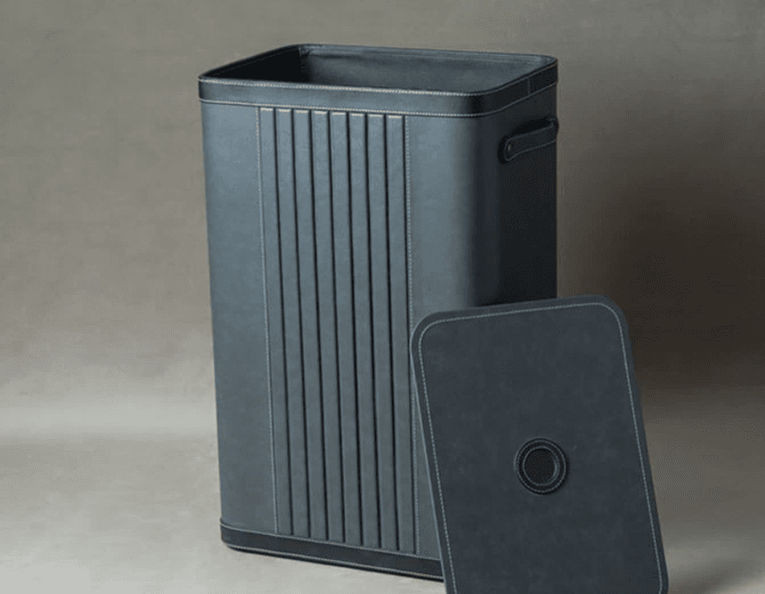 Leather Waste Bin
