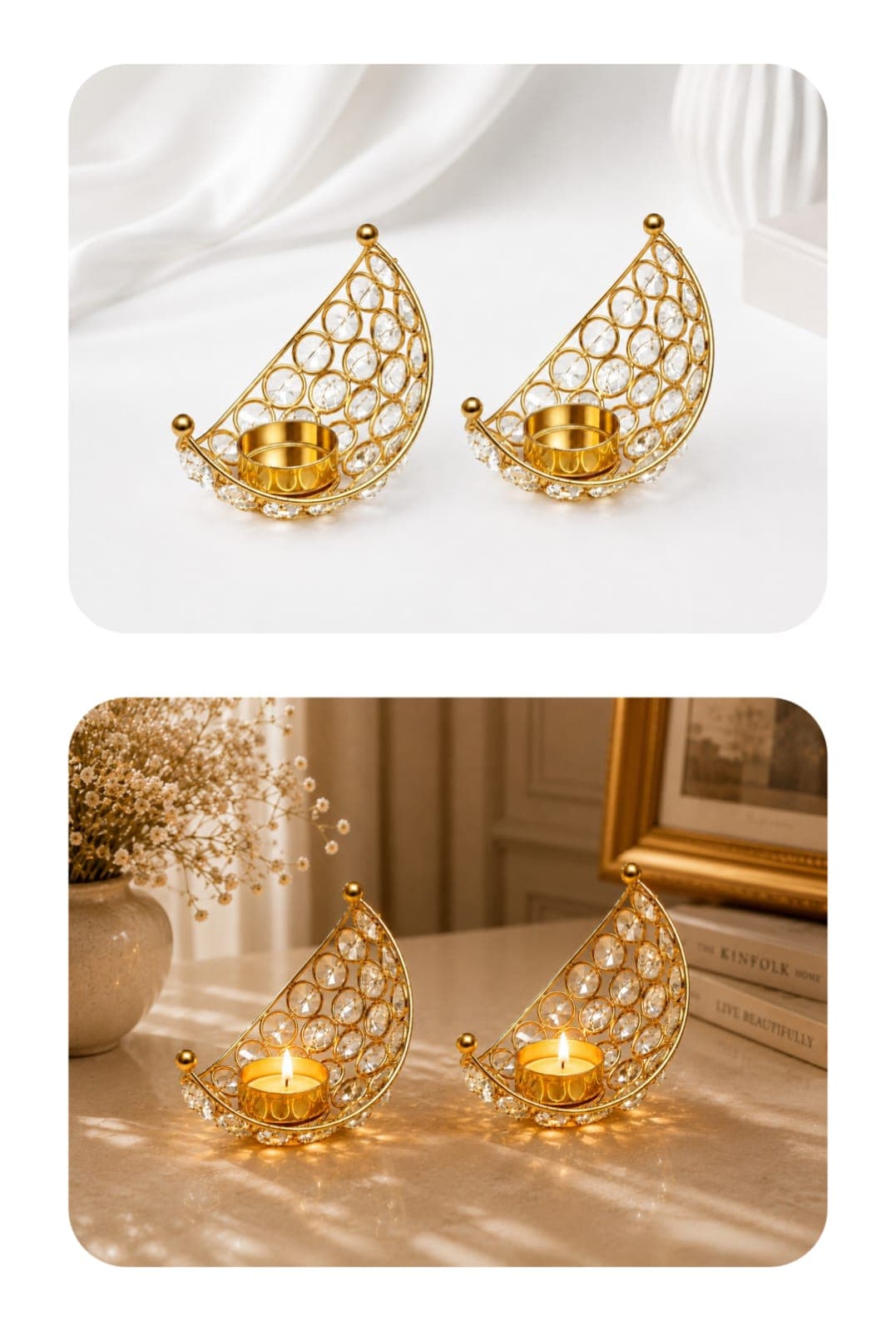 Centra Lit Moon Tea Light Holder