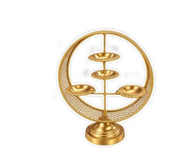 Metal Diya Stand