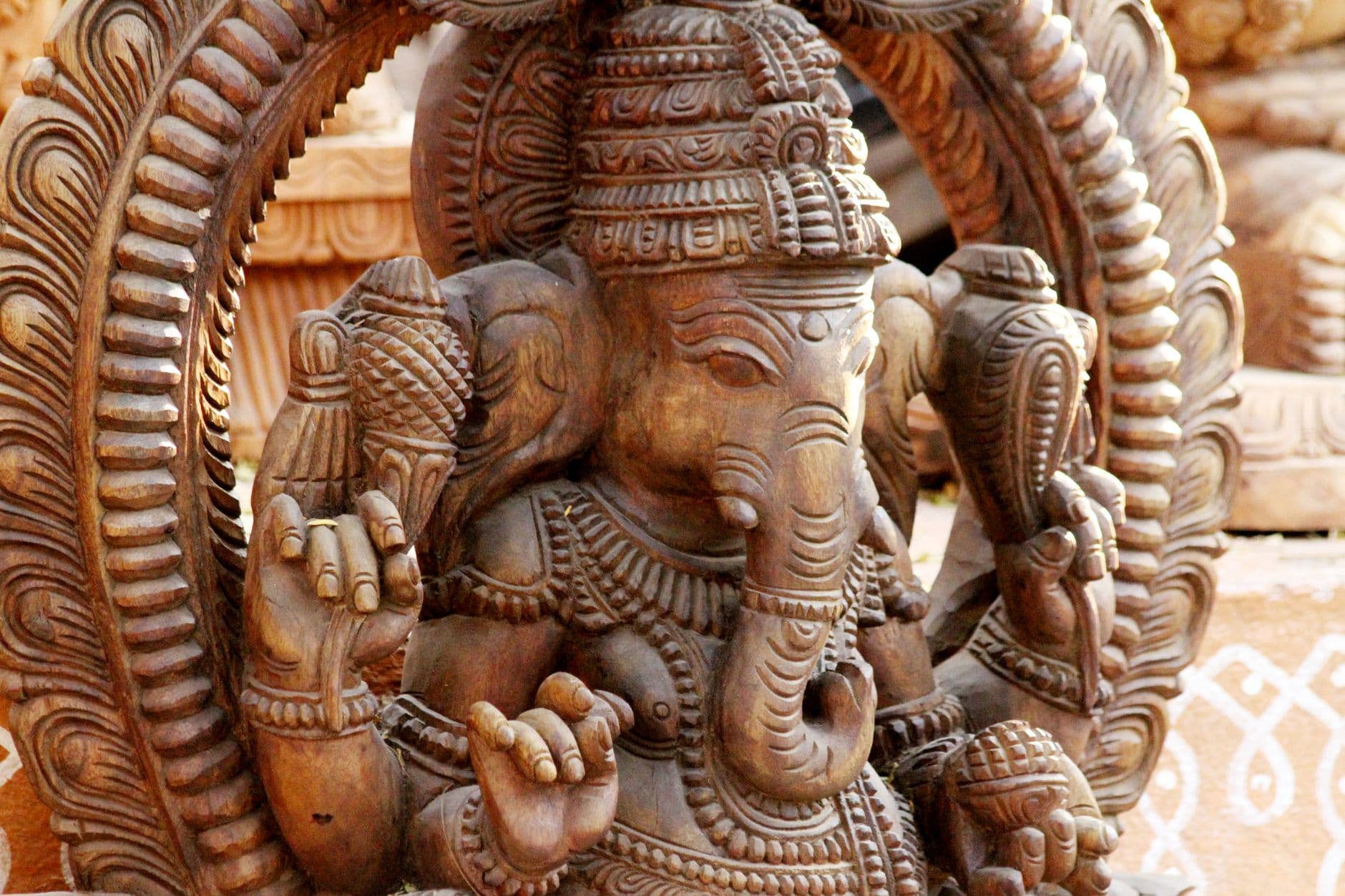Wooden Lord Ganesha