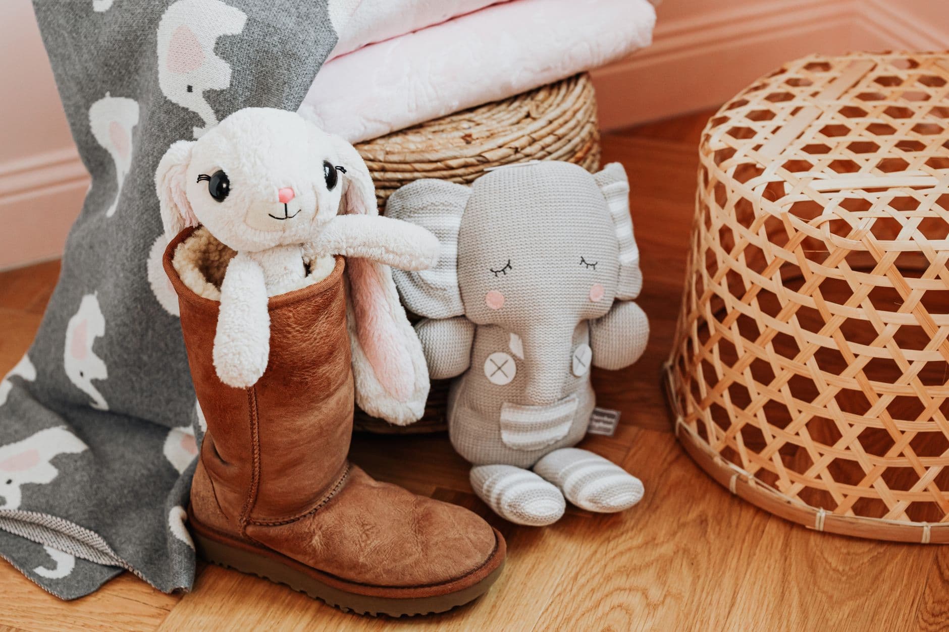Wooden Elephant Stool