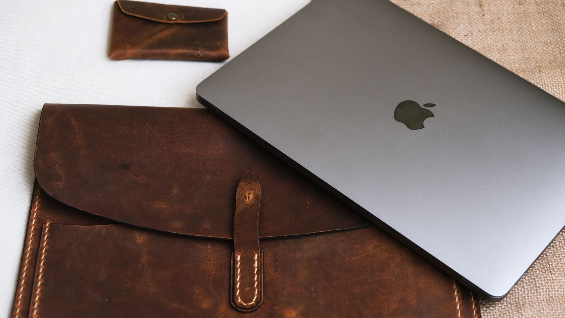 Premium Slim Leather Laptop Sleeve Case