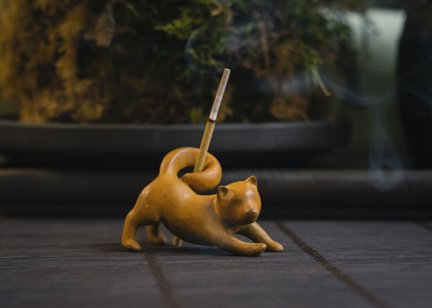 Bamboo Incense Stick Holder