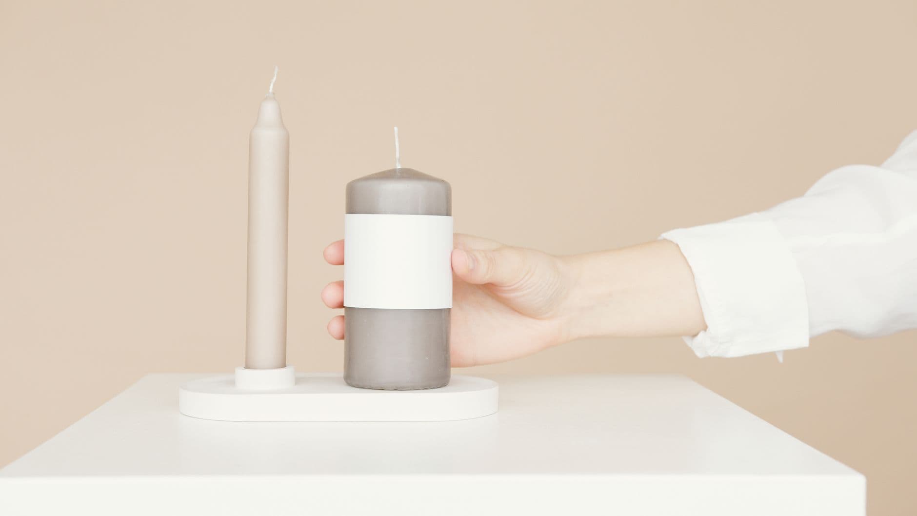 Designer Pillar Candle
