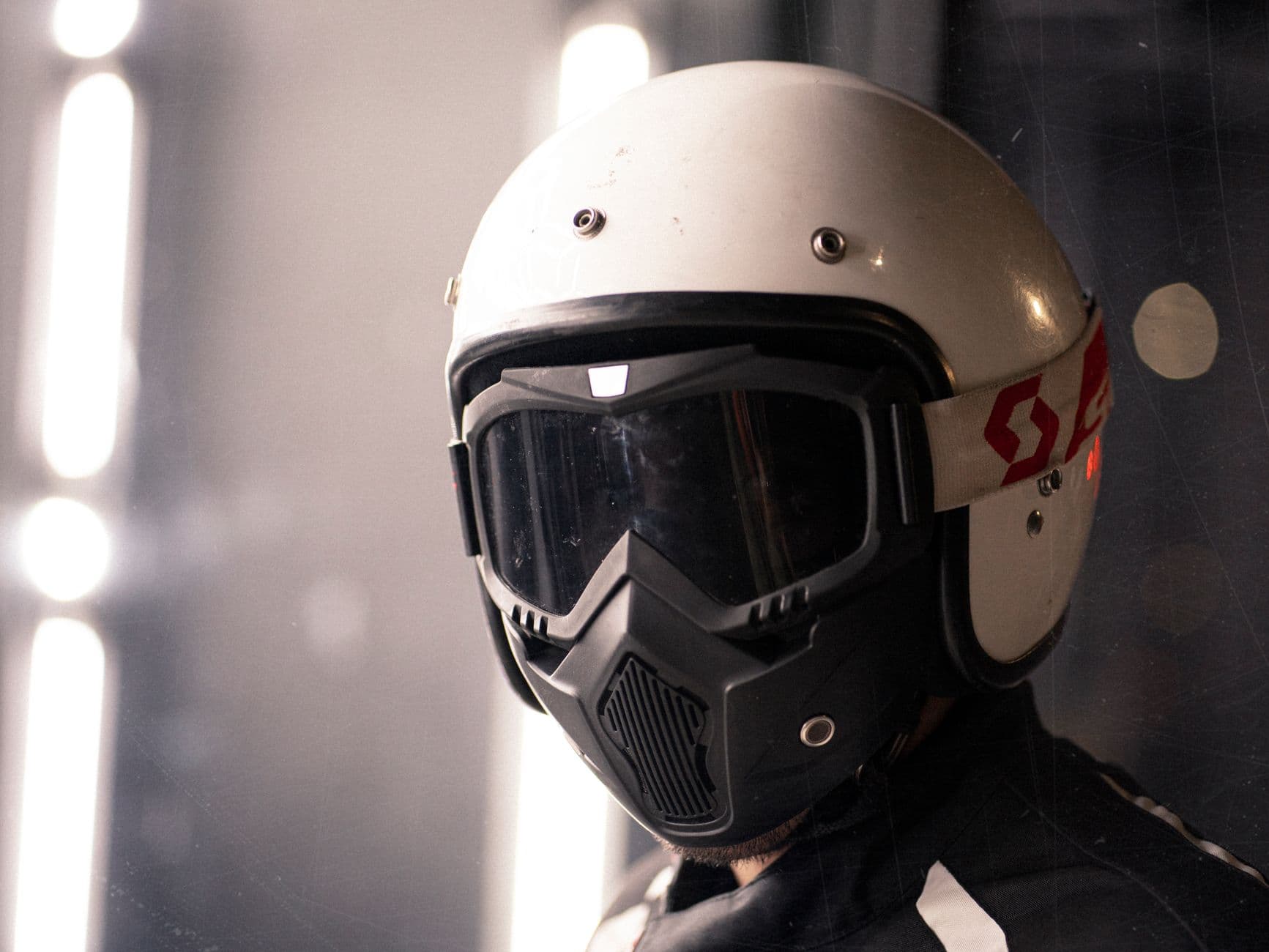 Black Motorcycle Helmet